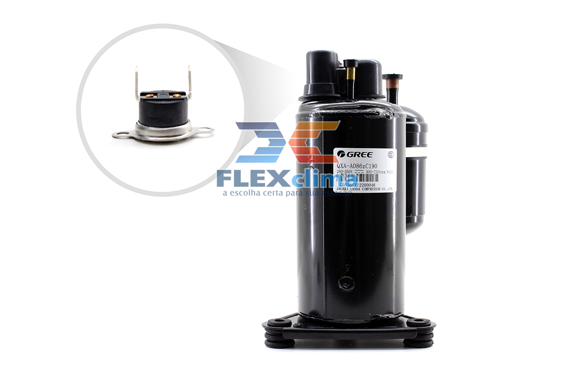 COMPRESSOR INVERTER QXA-A086ZC190 C/ PROT.TÉRMICO - FLEX CLIMA