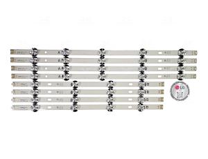 KIT BARRAS LED TV C/ 4 BARRAS 5 LEDS + 4 BARRAS 4 LEDS