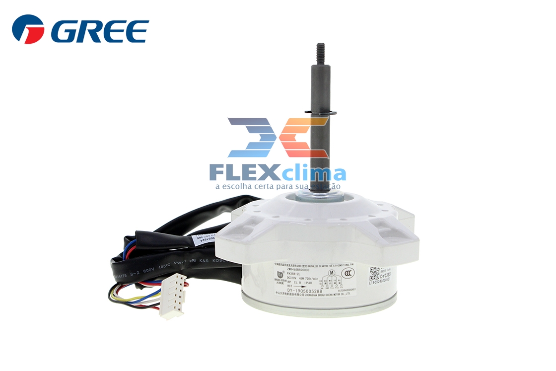 MOTOR EVAPORADORA CASSETE (FN35B-ZL) - FLEX CLIMA - Peças de MOTOR EVAPORADORA CASSETE (FN35B-ZL) - FLEX CLIMA - Peças de